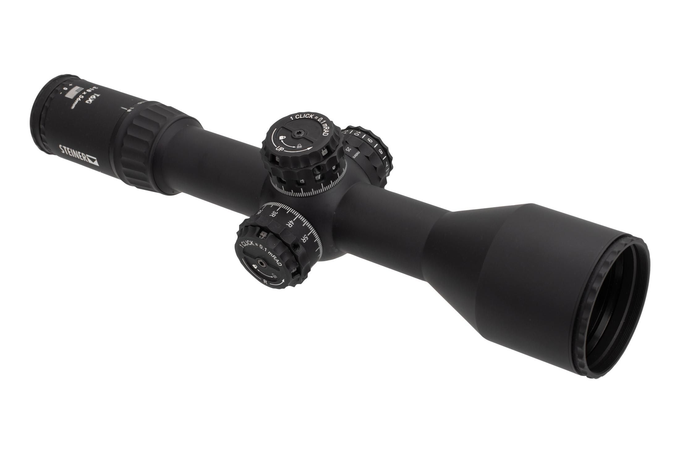Steiner Optics T6Xi 3-18x56mm FFP Riflescope - SCR2 MIL Reticle